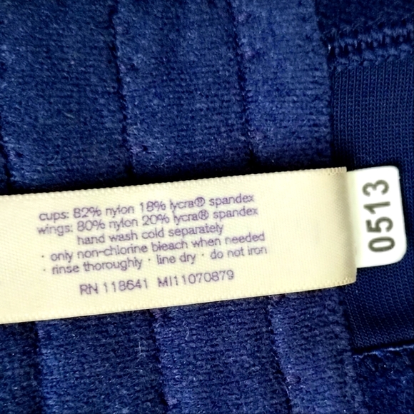 Lane Bryant Cacique Navy Blue Original Balconette Bra Size 44DD - Picture 3 of 3